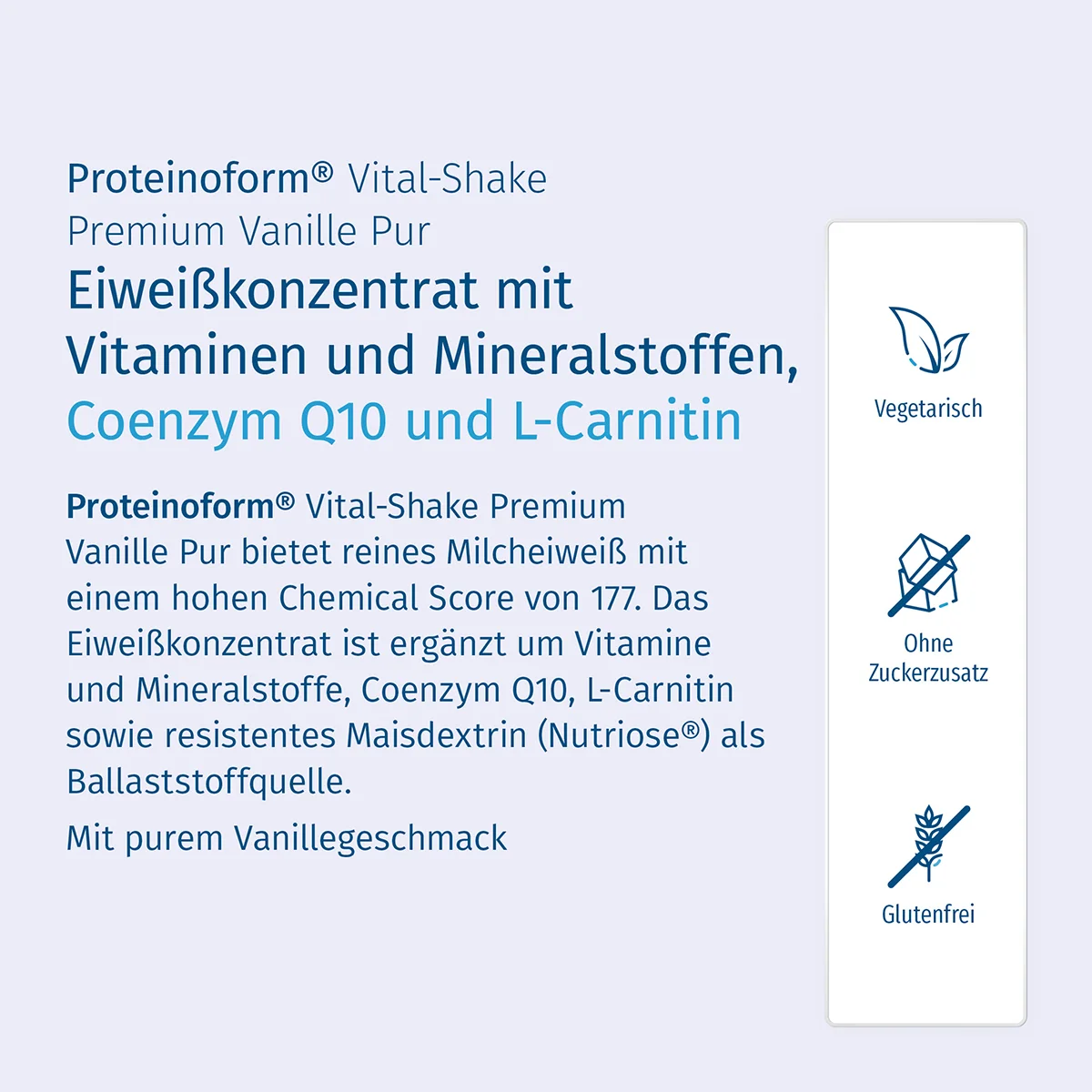 Proteinoform® Vital-Shake Premium Vanille Pur Proteinoform® Vital-Shake Premium Vanille Pur