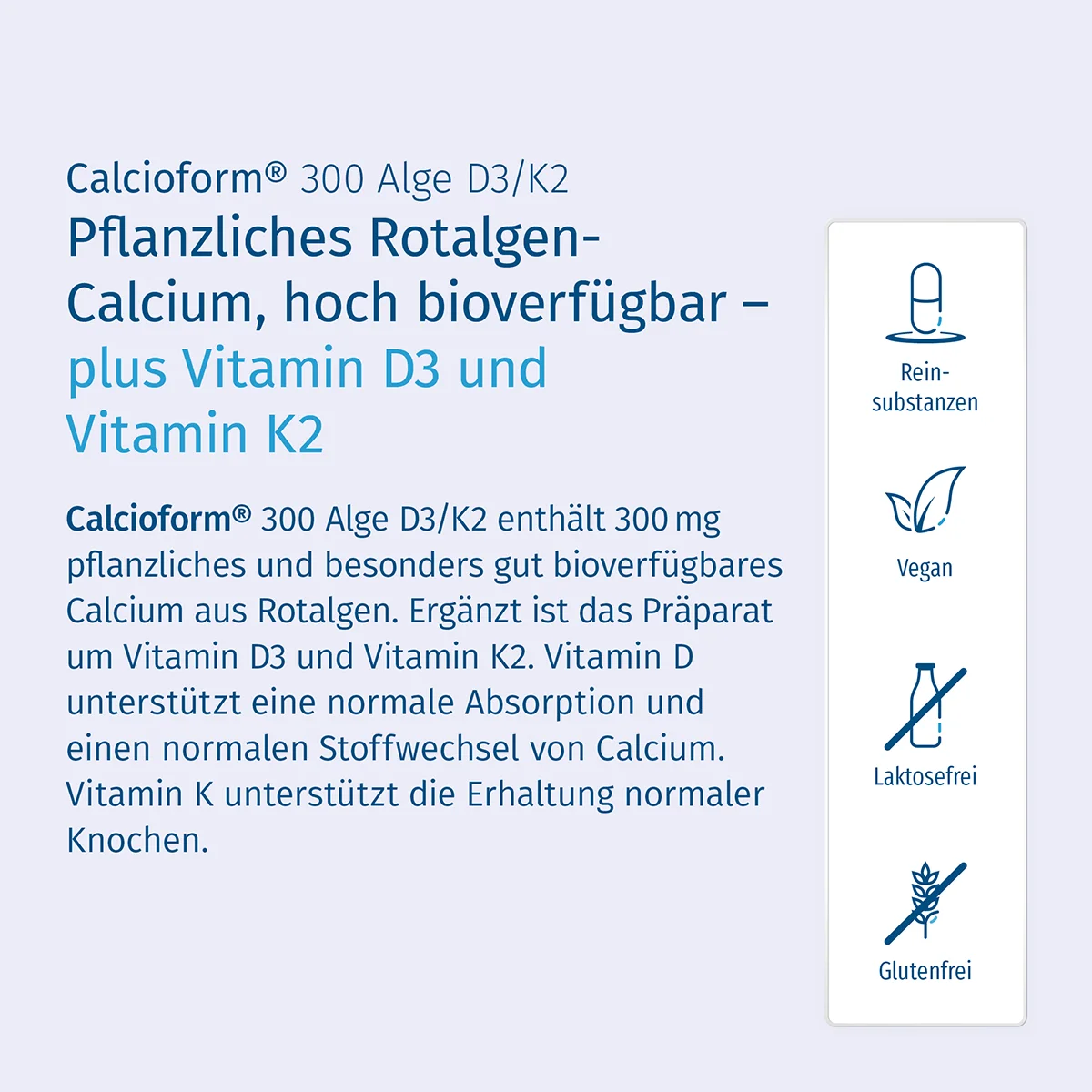 Calcioform® 300 Alge D3/K2 Calcioform® 300 Alge D3/K2