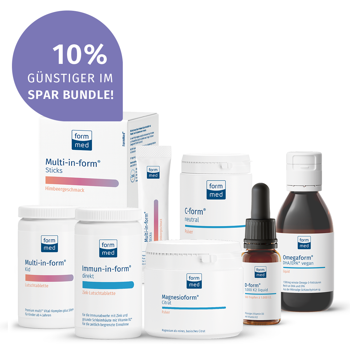 Helmines Basis-Bundle (mit Omega-3)
